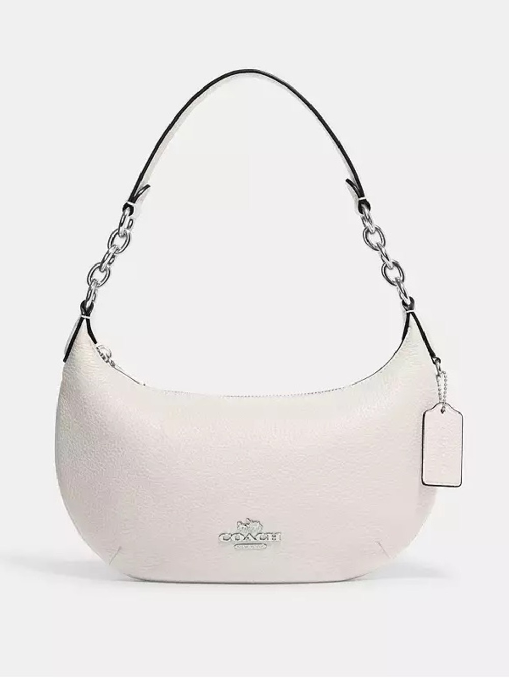 NWT Coach Mini Peyton - White & Silver